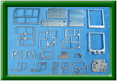 Metal Stamped frame & cover for signal shielding
